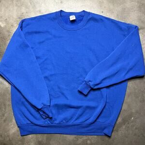 Jerzees Vintage Pullover Sweater Mens 2Xl Blue Vintage 90's